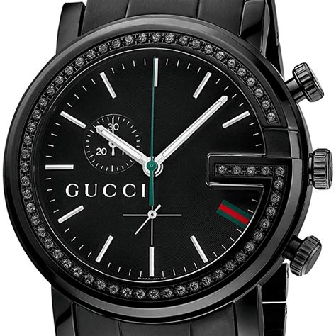 gucci watch g face|men's black diamond gucci watch.